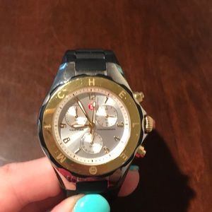Michele two tone watch